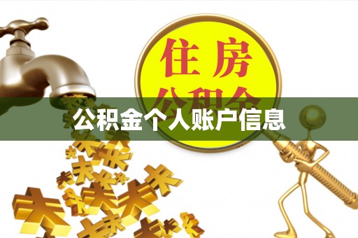 张店公积金个人账户信息