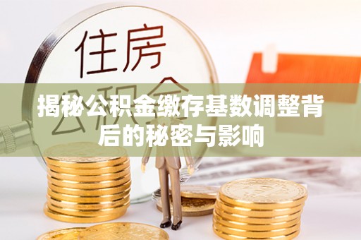 张店揭秘公积金缴存基数调整背后的秘密与影响