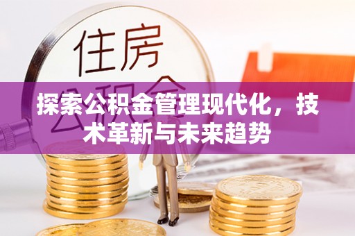 张店探索公积金管理现代化，技术革新与未来趋势