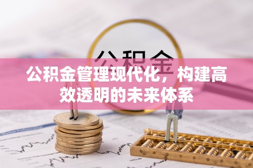 张店公积金管理现代化，构建高效透明的未来体系