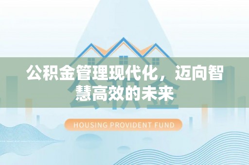 张店公积金管理现代化，迈向智慧高效的未来