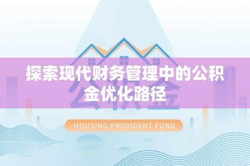 张店探索现代财务管理中的公积金优化路径