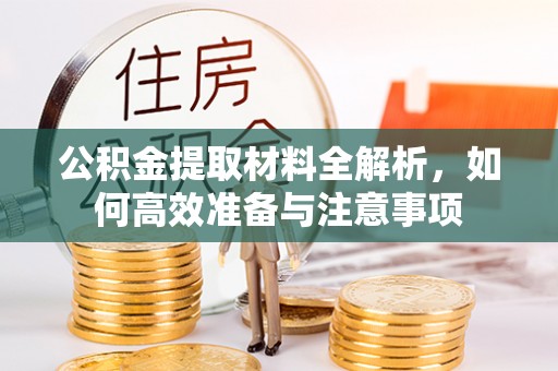 张店公积金提取材料全解析，如何高效准备与注意事项