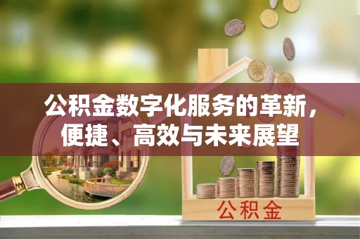 张店公积金数字化服务的革新，便捷、高效与未来展望